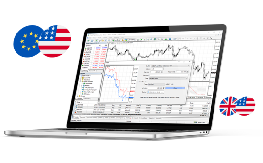 MT4 forex trading software on a Windows computer platform - Metatrader4