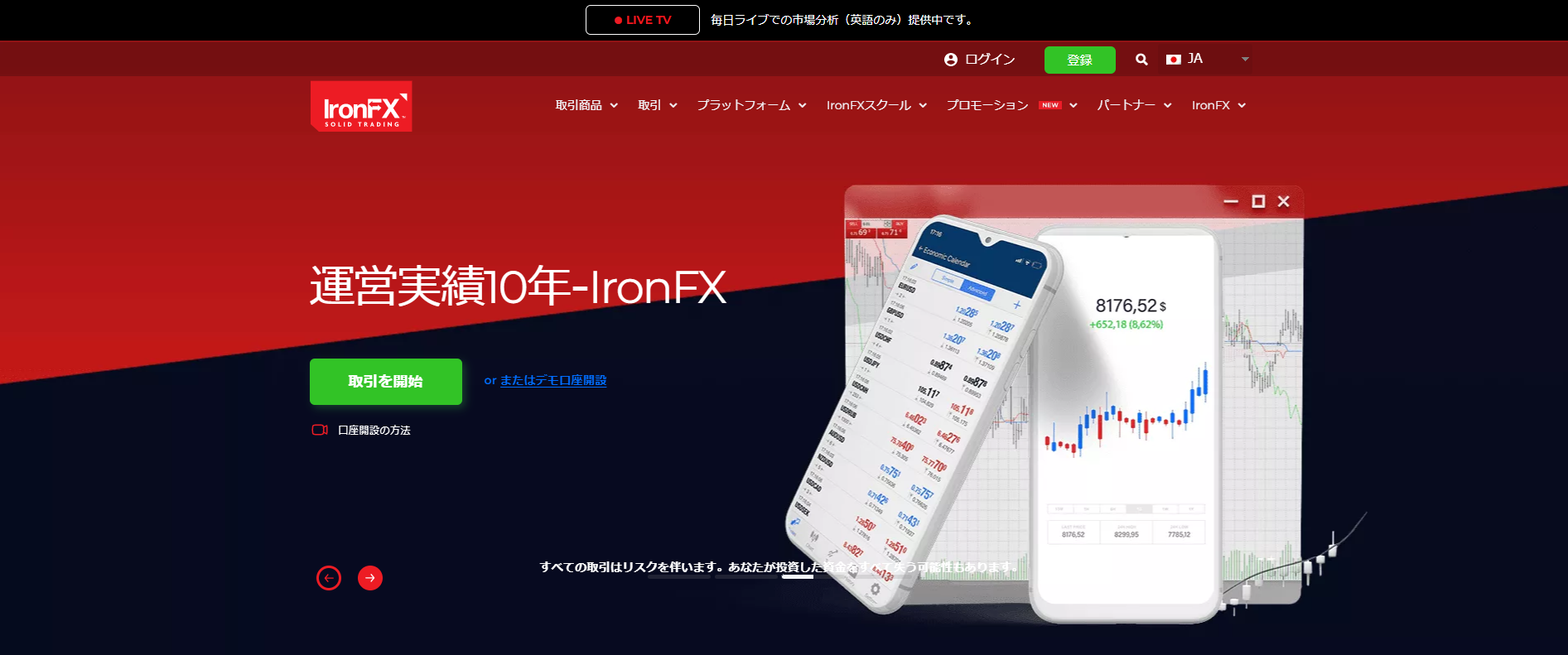 IronFXの評判