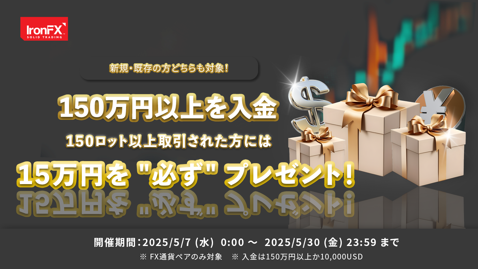 15万円出金可能ボーナスキャンペーン